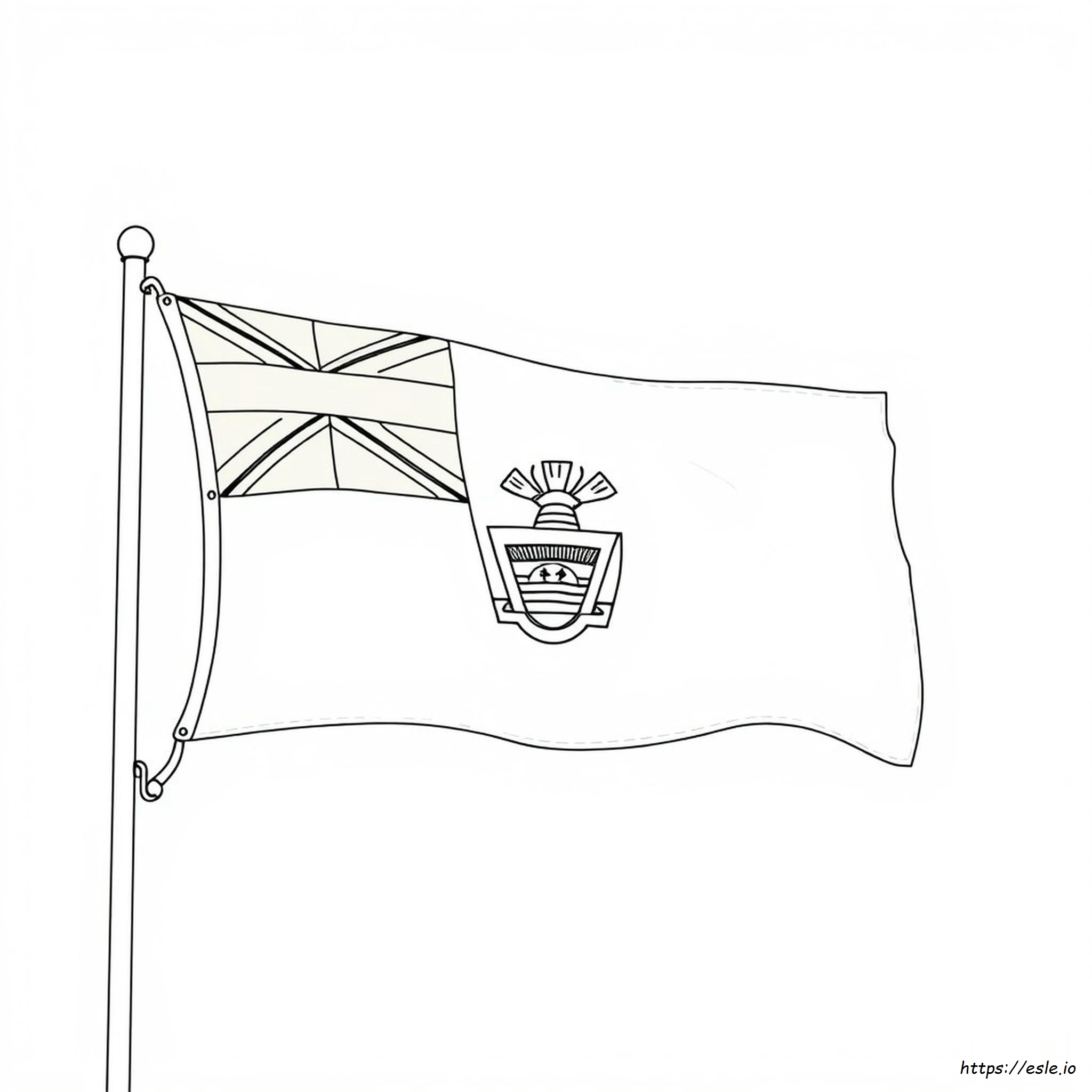 Gambar Bendera Antigua Dan Barbuda Mewarnai