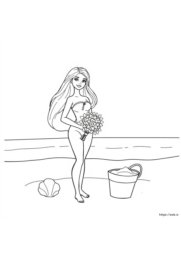 Barbie Printout For Colouring