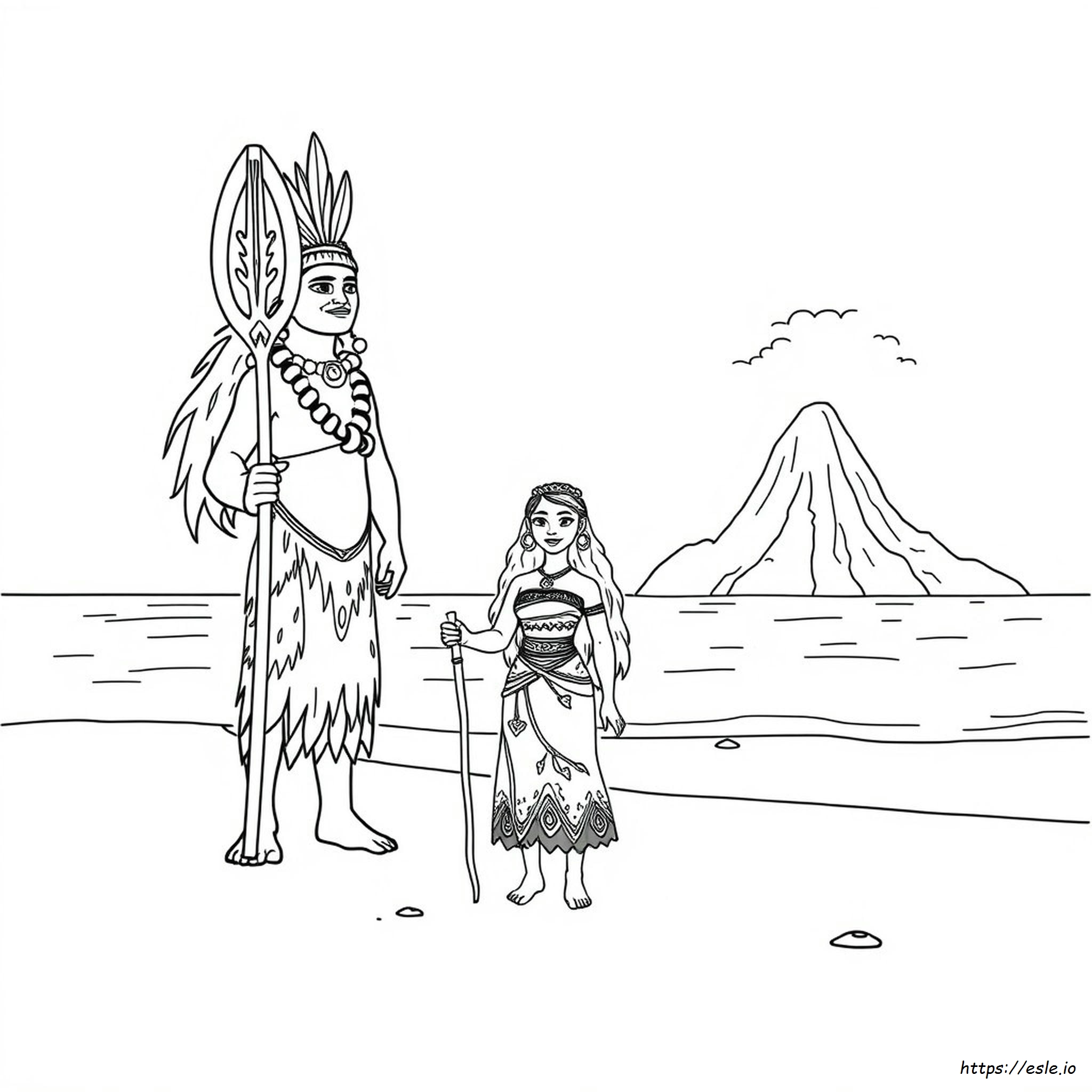 Te Fiti Putri Moana Gambar Mewarnai