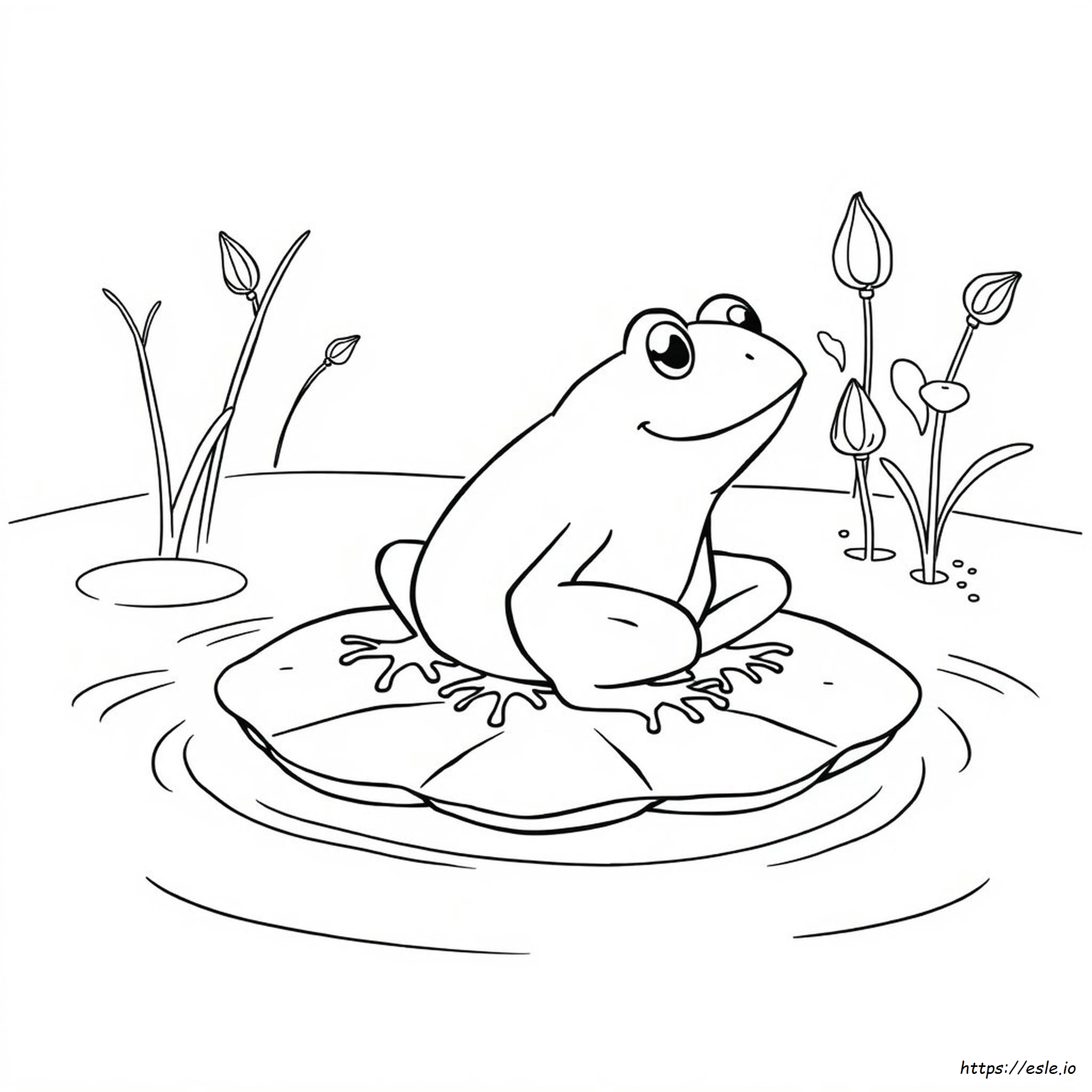 Free Printable Frog Coloring Page