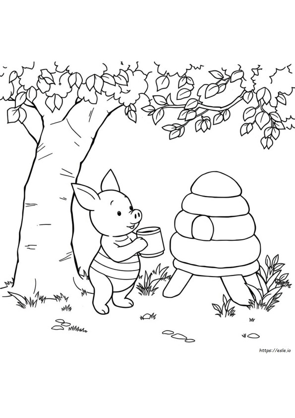 Piglet From Winnie The Pooh Coloring Pages