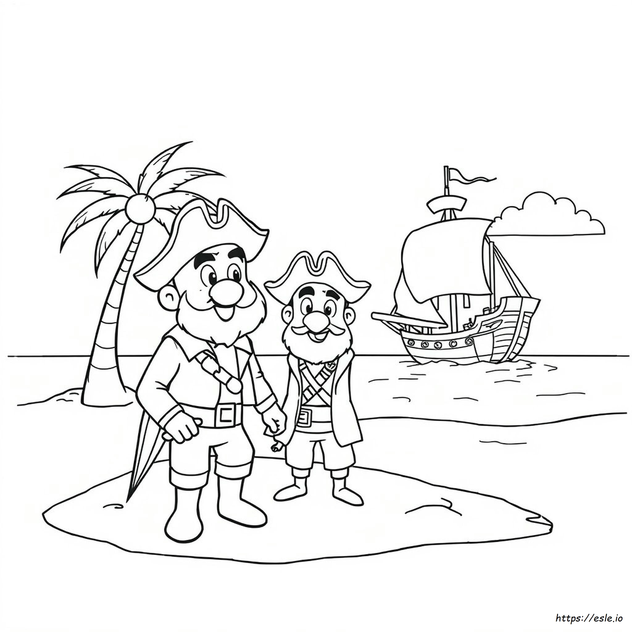 Paul Shipwrecked Coloring Page