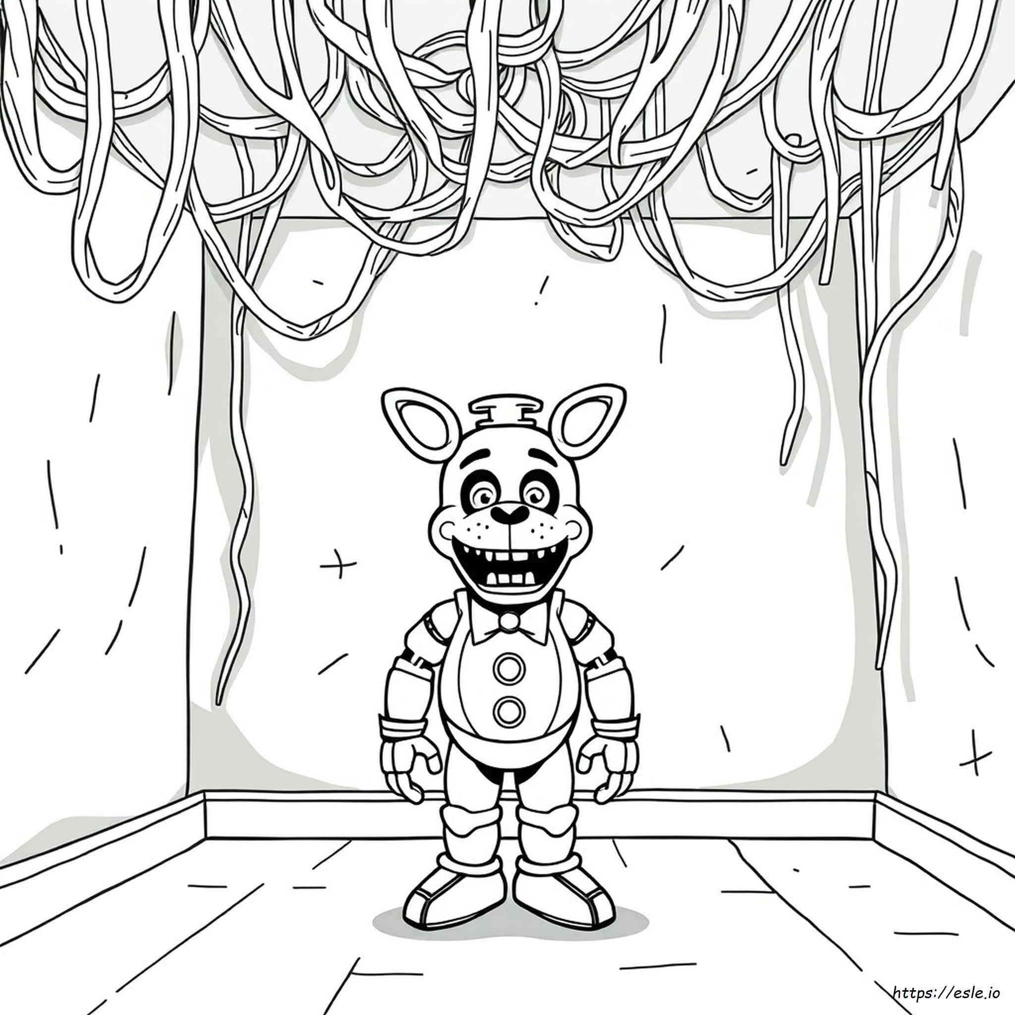 Twisted Fnaf Coloring Page - Free Printable