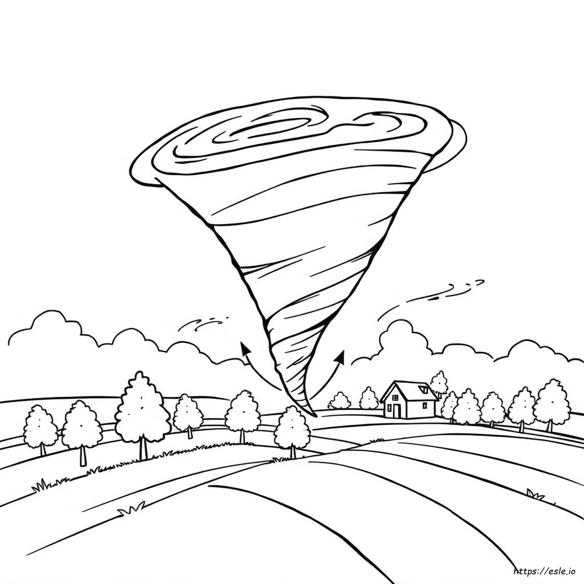 Kostenlose Tornado Ausmalbilder
