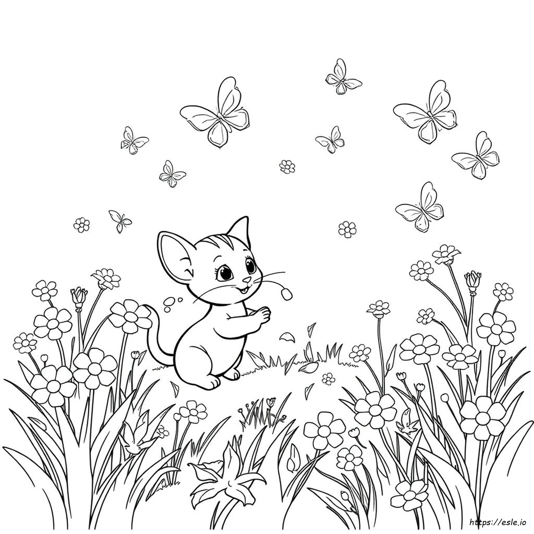 Whisker Haven Ausmalbild zum Ausdrucken