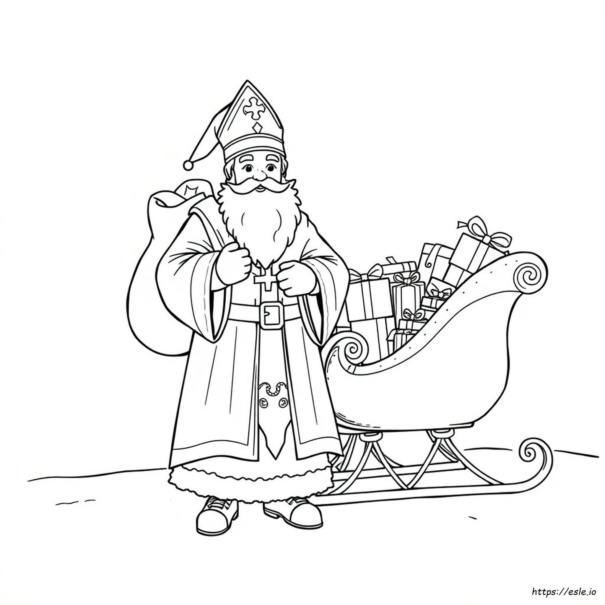Saint Nicholas Colouring Page - Free Printable