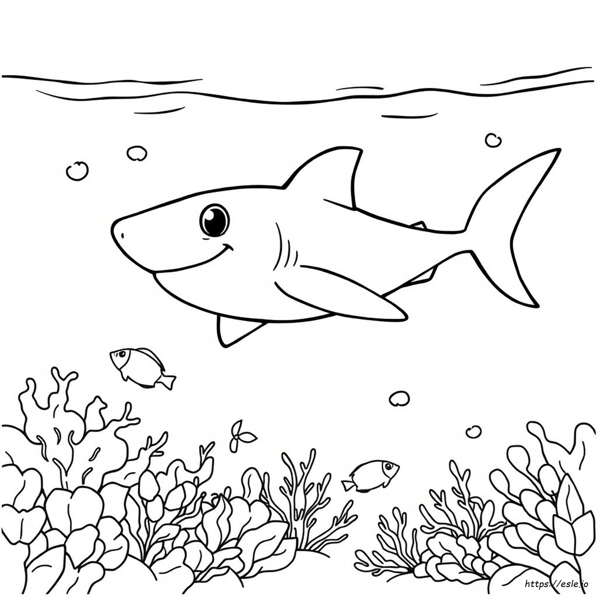 Finny The Shark Coloring Pages