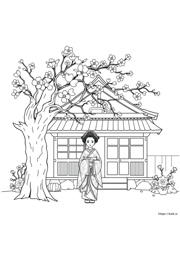 Disegno Giapponese Da Colorare