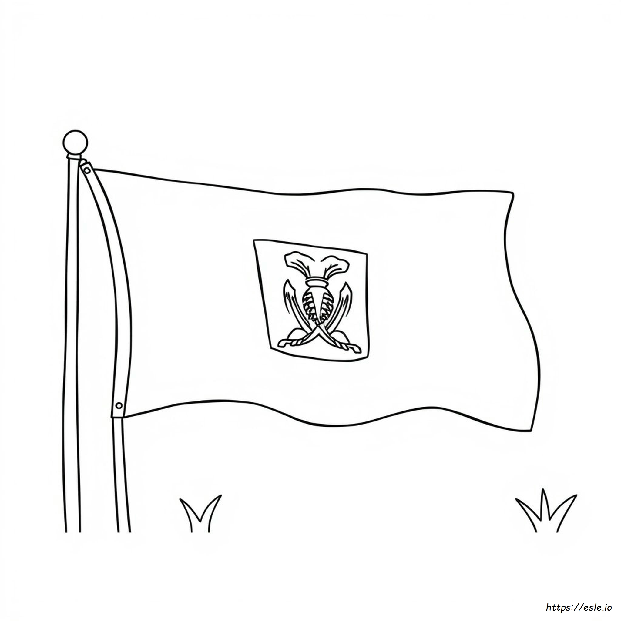 Haiti Flag Coloring Page