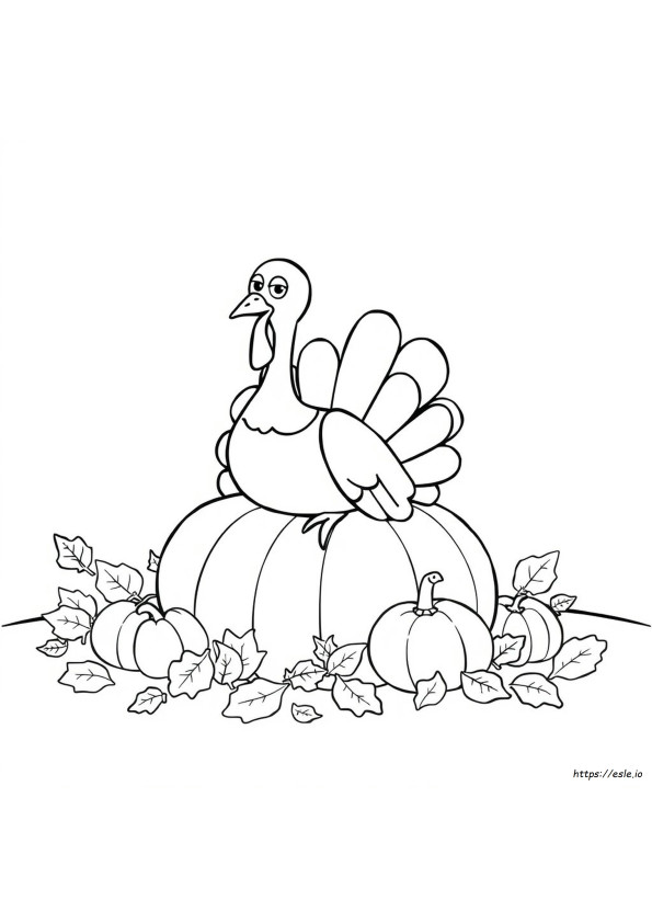 Coloriages Dindes D'automne