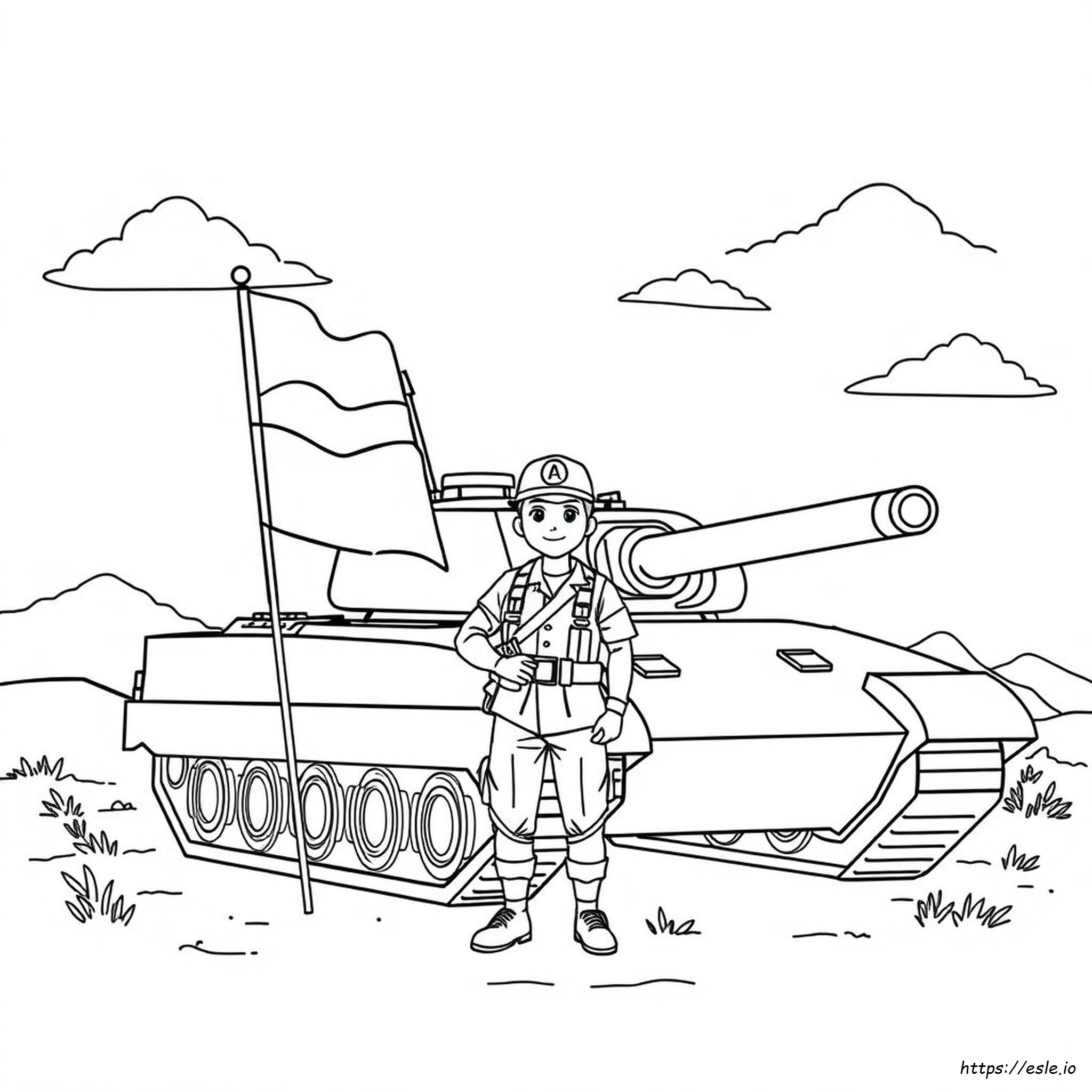 Disegni Dell'esercito Da Colorare E Stampare