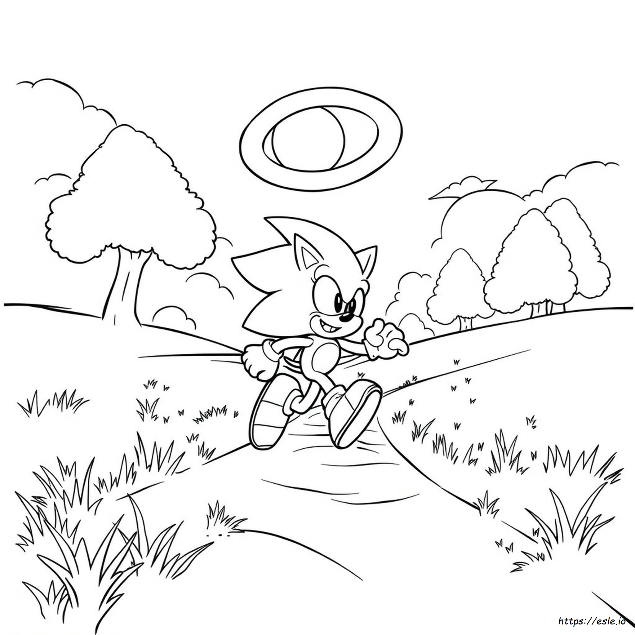 Sonic El Erizo Para Colorear
