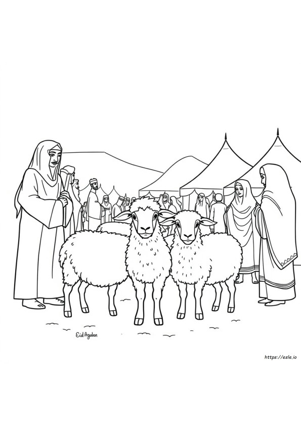 Kolorowanki Na Eid Al Adha