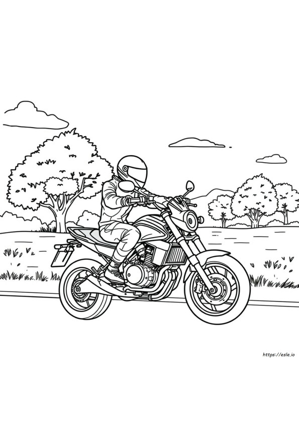 Motorrad Ausmalbilder