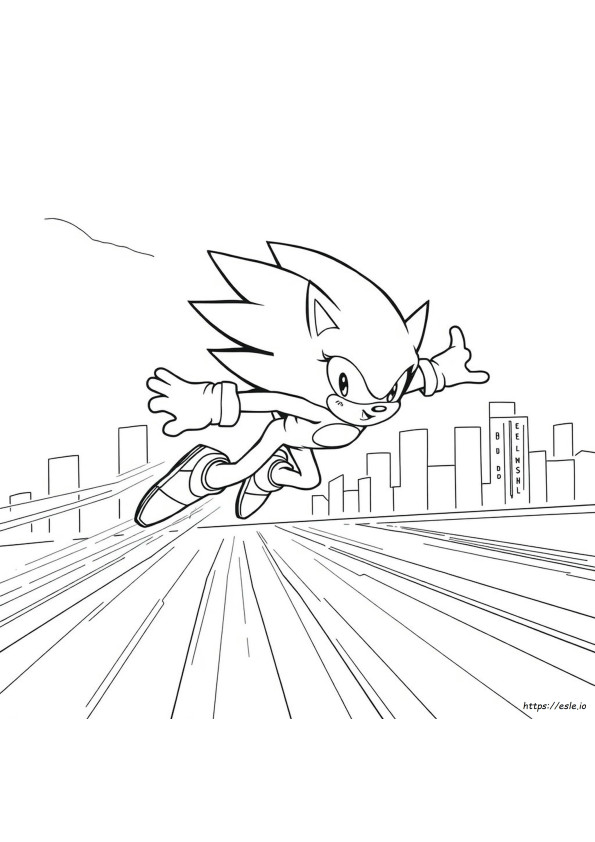 Super Sonic Ausmalbilder Zum Ausdrucken