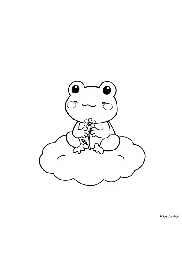 Keroppi Sapo Kawaii Para Colorir