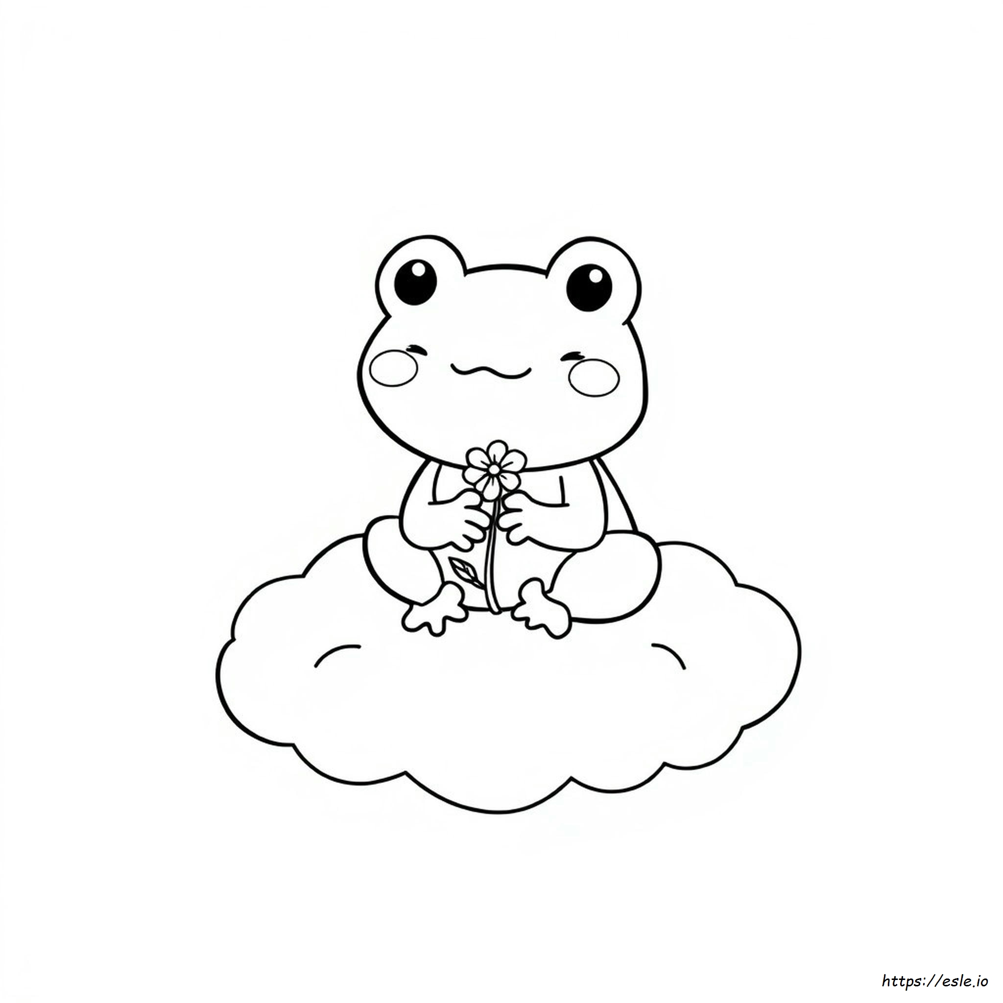 Keroppi Kawaii Frog Coloring Pages