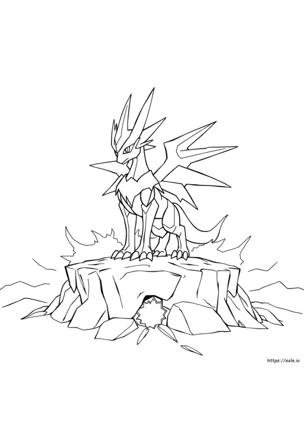 メガアルセウスかっこいいぬりえ【無料】ポケモン塗り絵