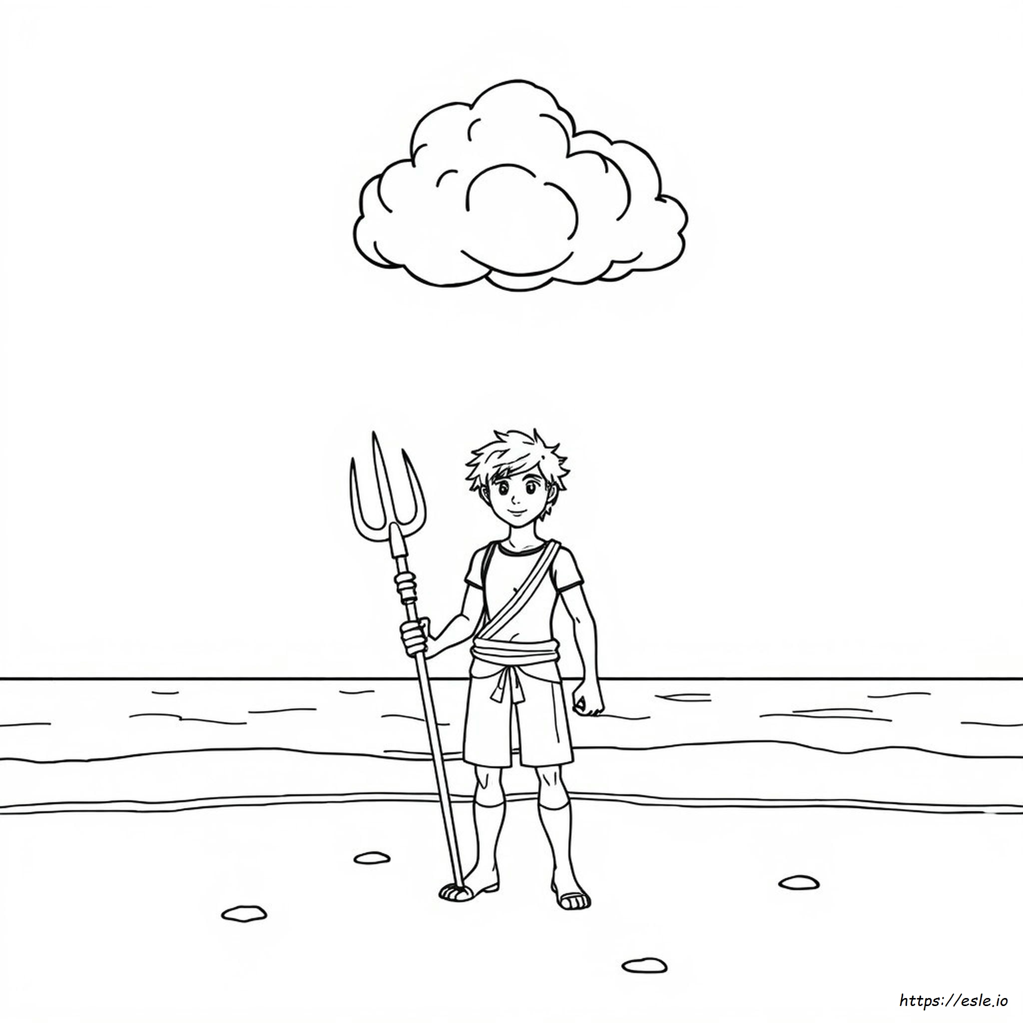 Percy Jackson Para Colorear