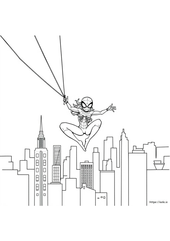 Spidergirl Coloring Page