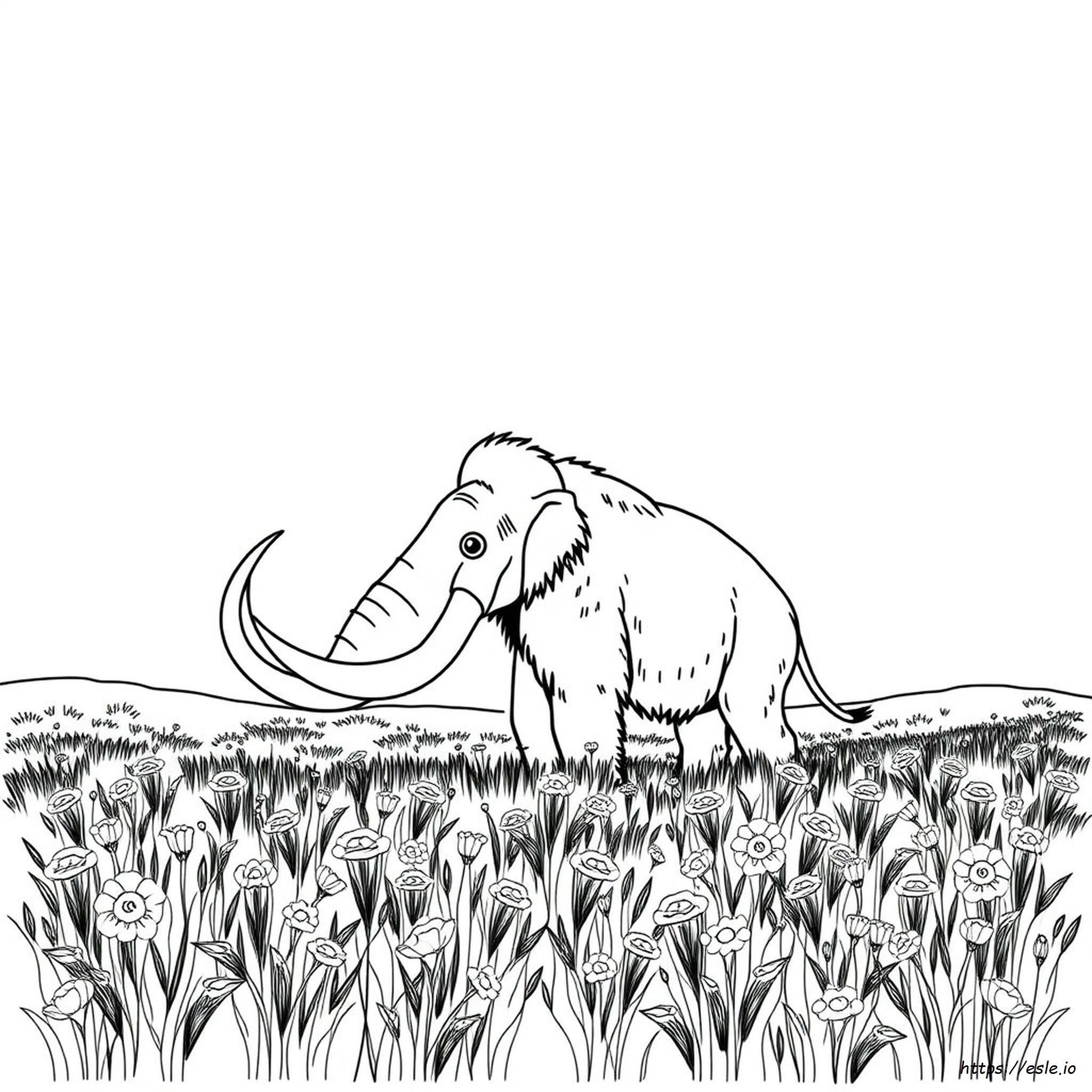 Mamut Para Colorear