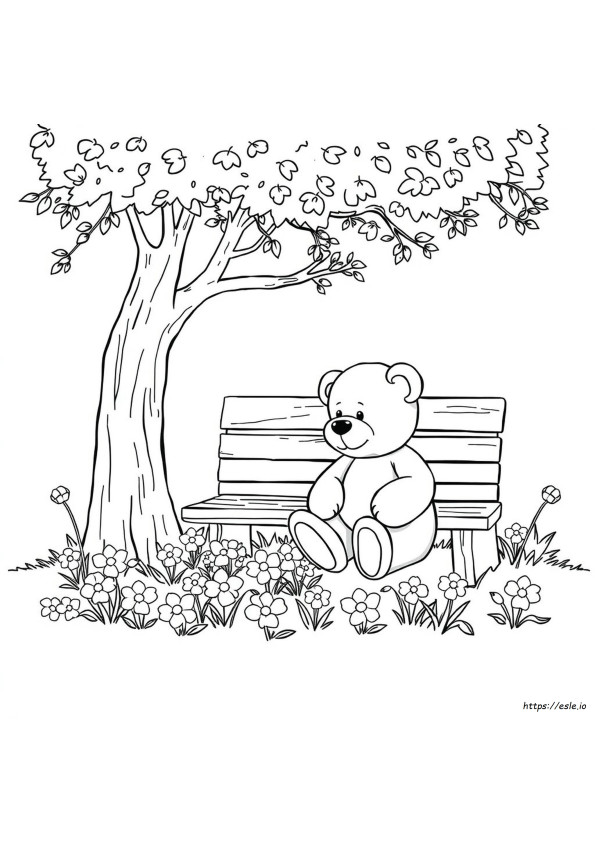 Teddy Bear Colouring