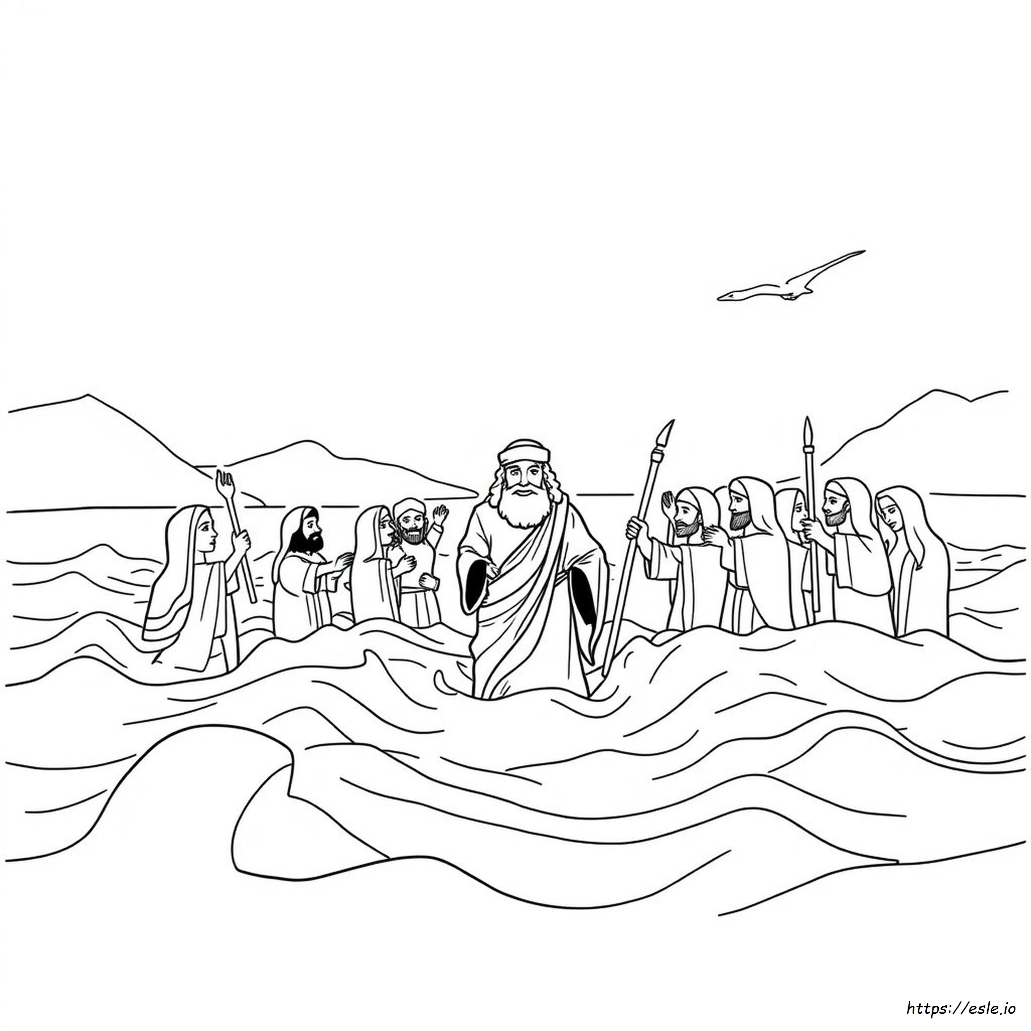 Moses Coloring Page Printable Free