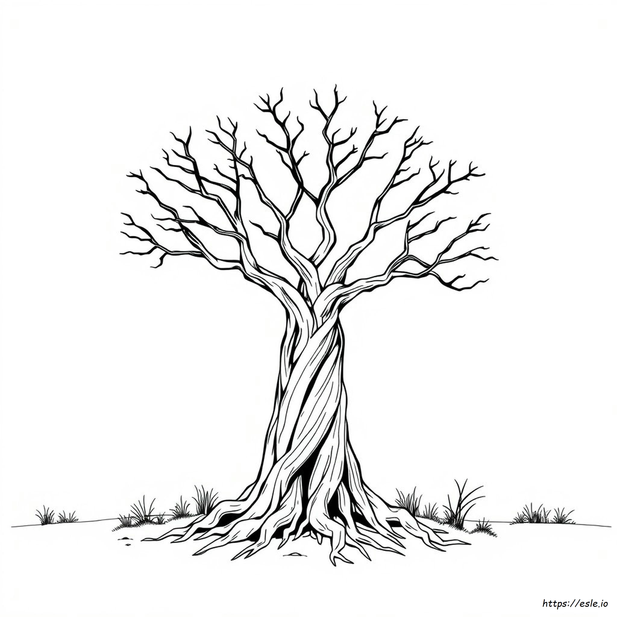 Scary Baboon Coloring Page