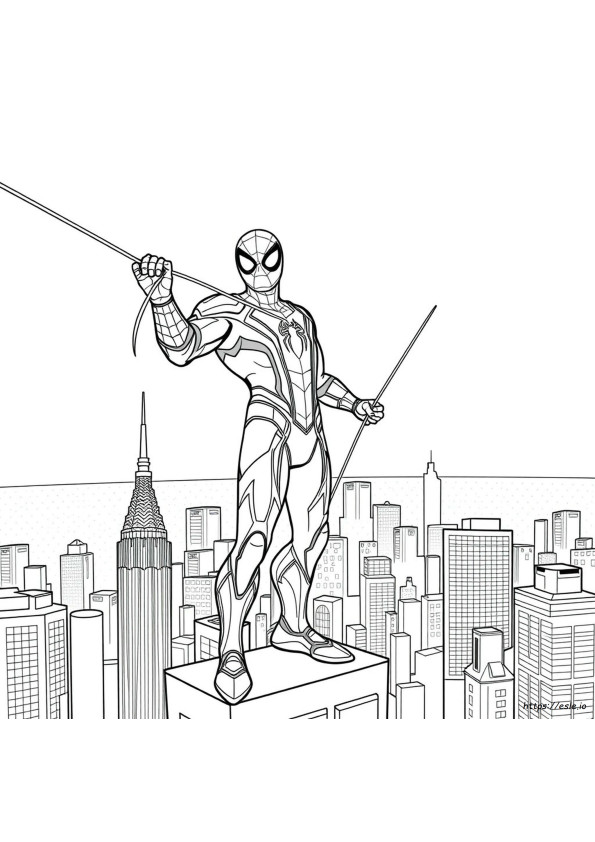 Planșe De Colorat Cu Iron Spider Spiderman Homecoming
