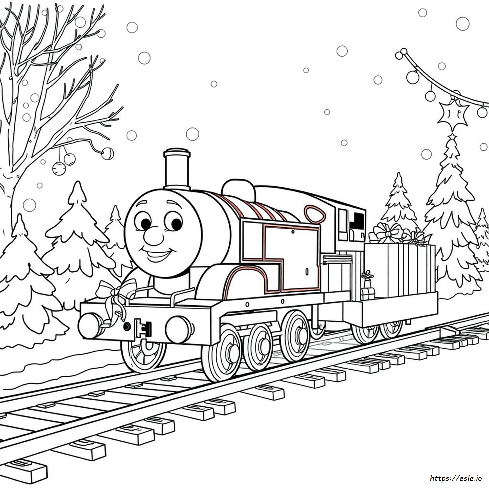Thomas Da Colorare Di Natale