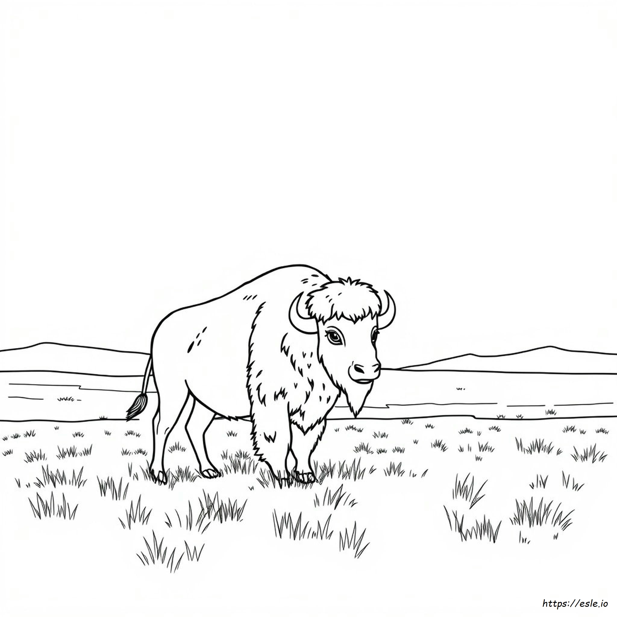 Free Printable Bison Coloring Pages for Kids