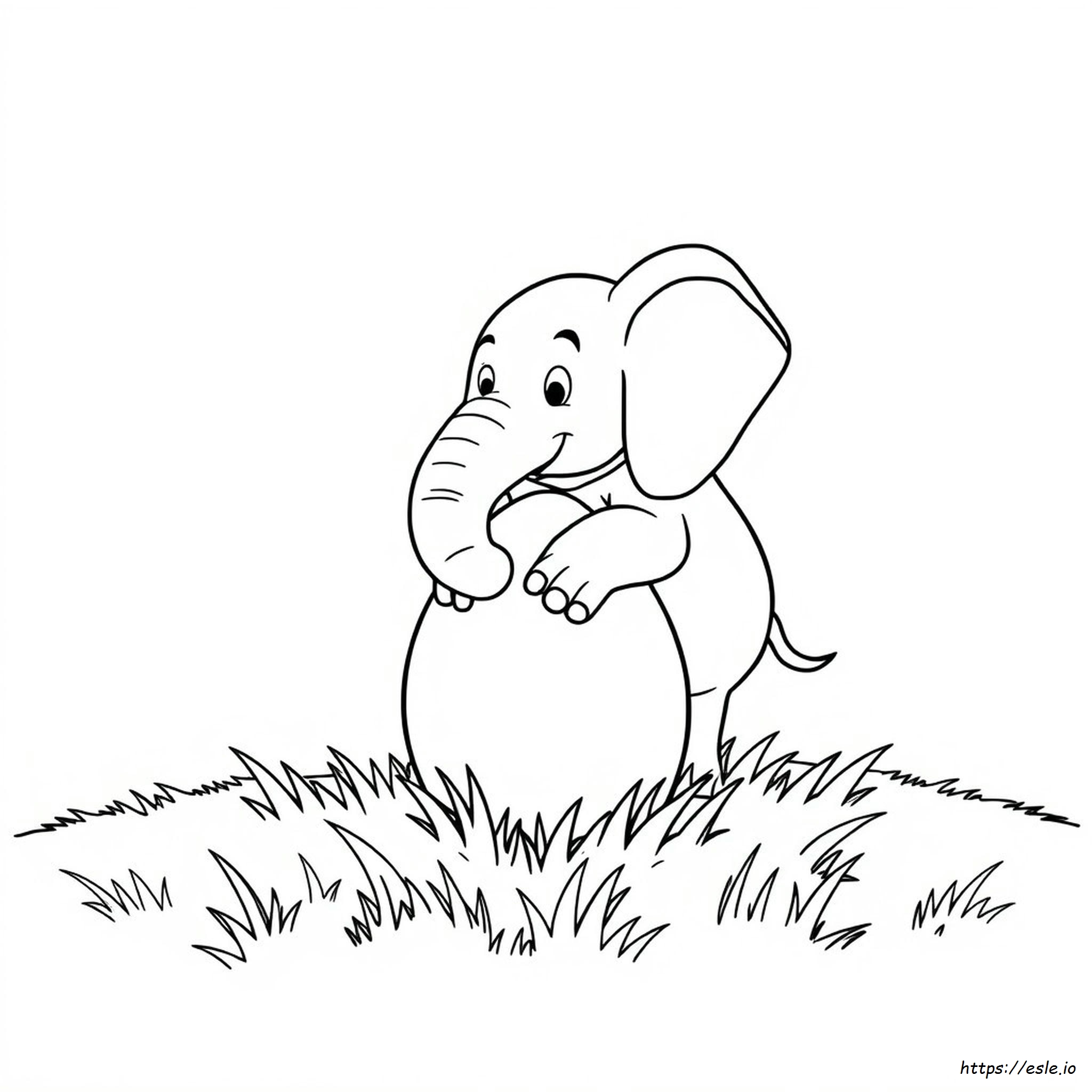 Horton Hatches An Egg Coloring Page