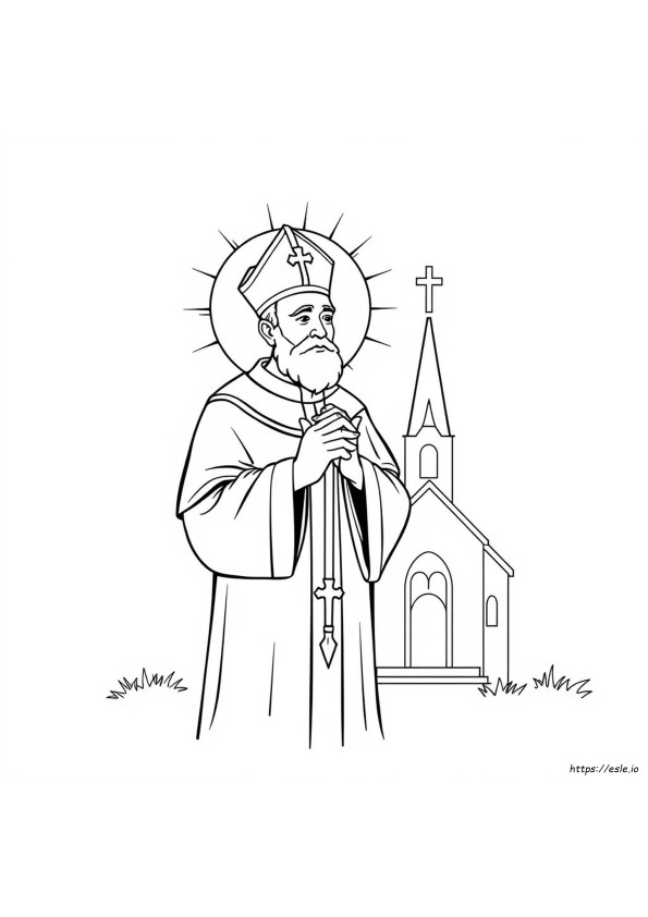 Padre Pio Coloring Page