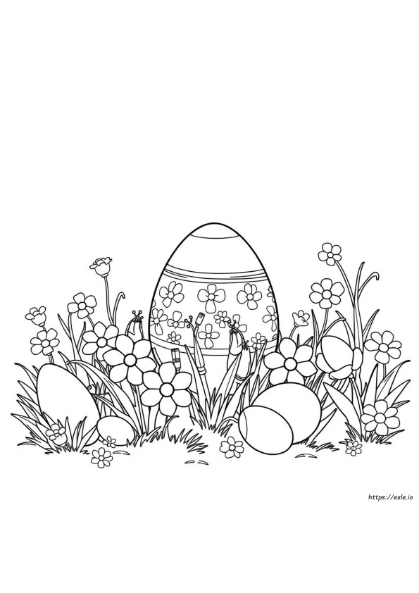 Páginas Para Colorear De Huevos De Pascua De Disney