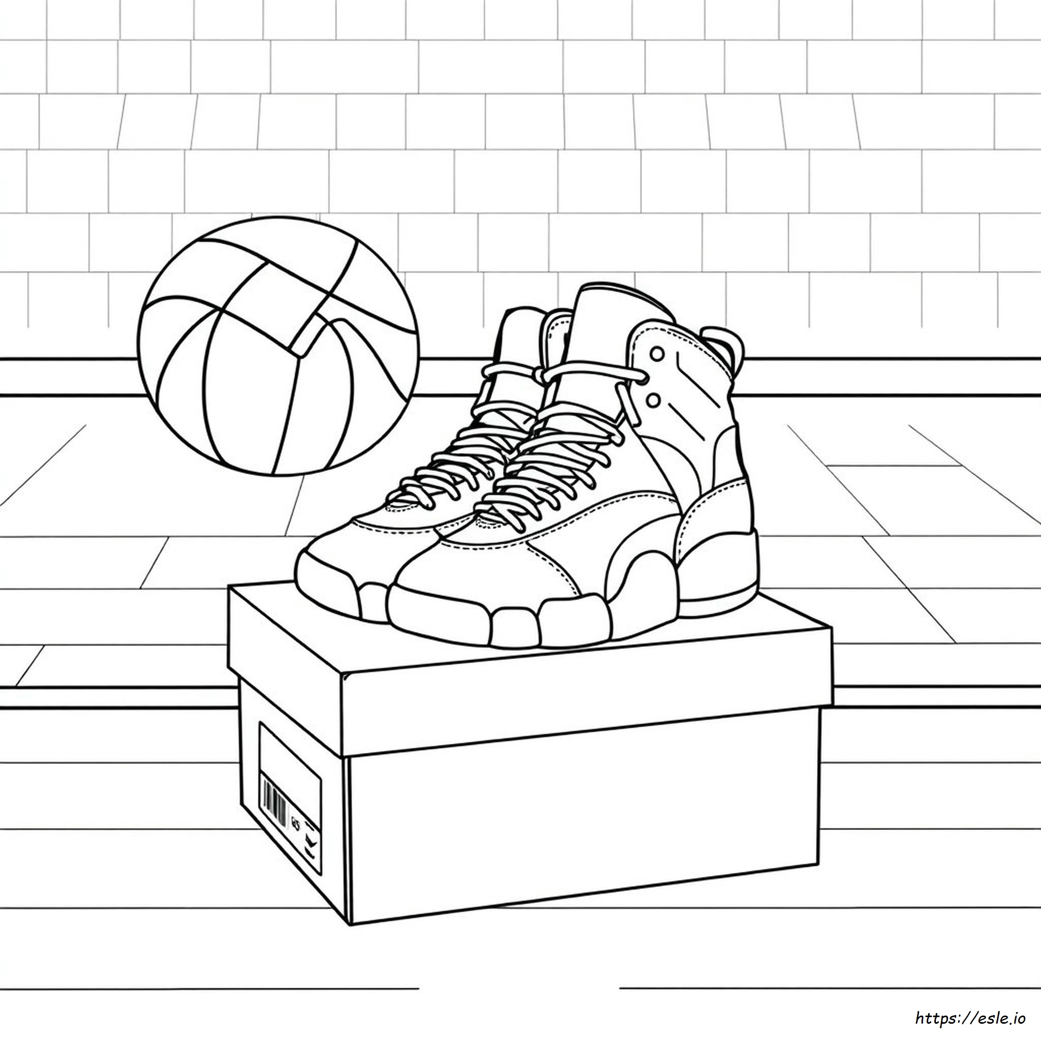 Kleurplaat Jordan 12S - Gratis Printen kleurplaat