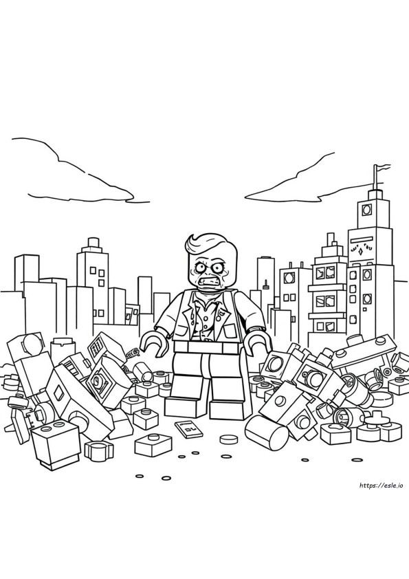 Lego Zombie Coloring Pages