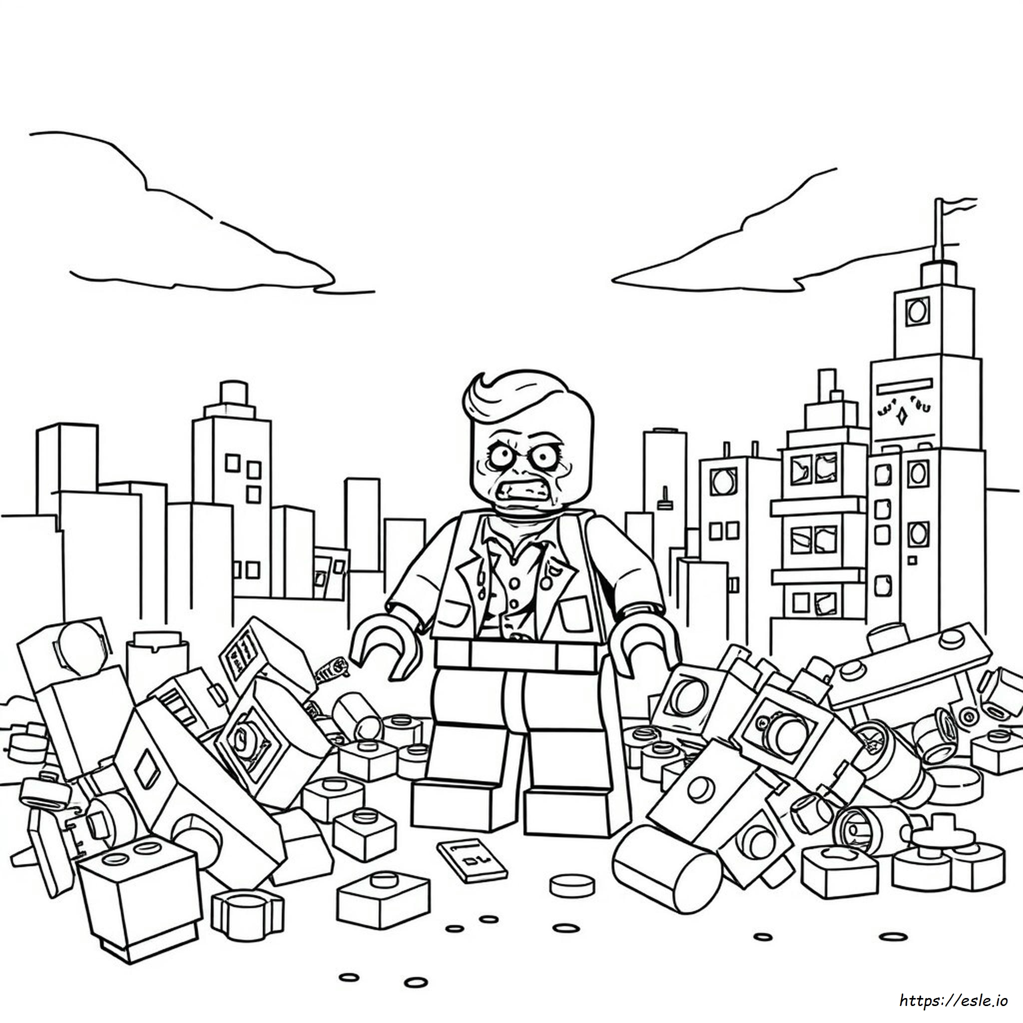Lego Zombie Gambar Mewarnai