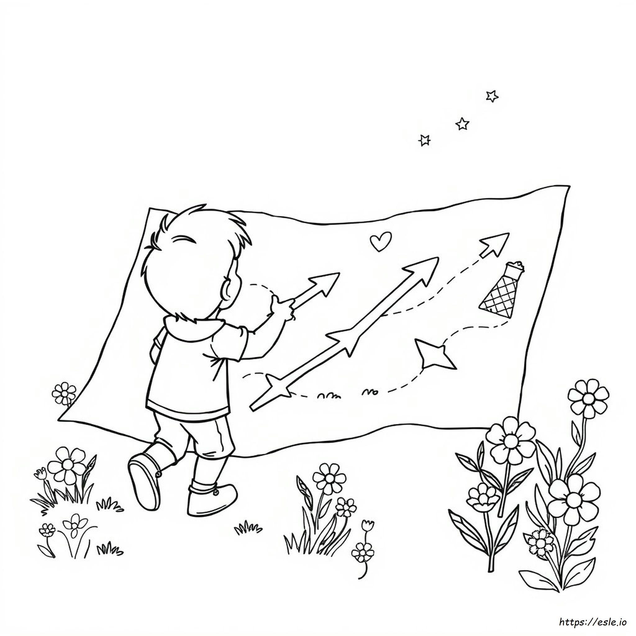 Coloriage Directions Couleurs à Imprimer