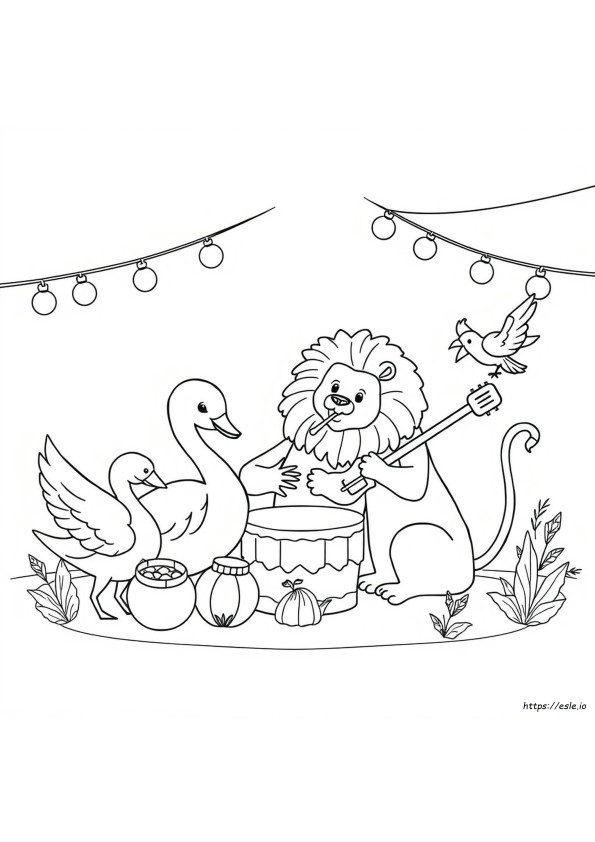 Carnival Of The Animals Coloring Pages