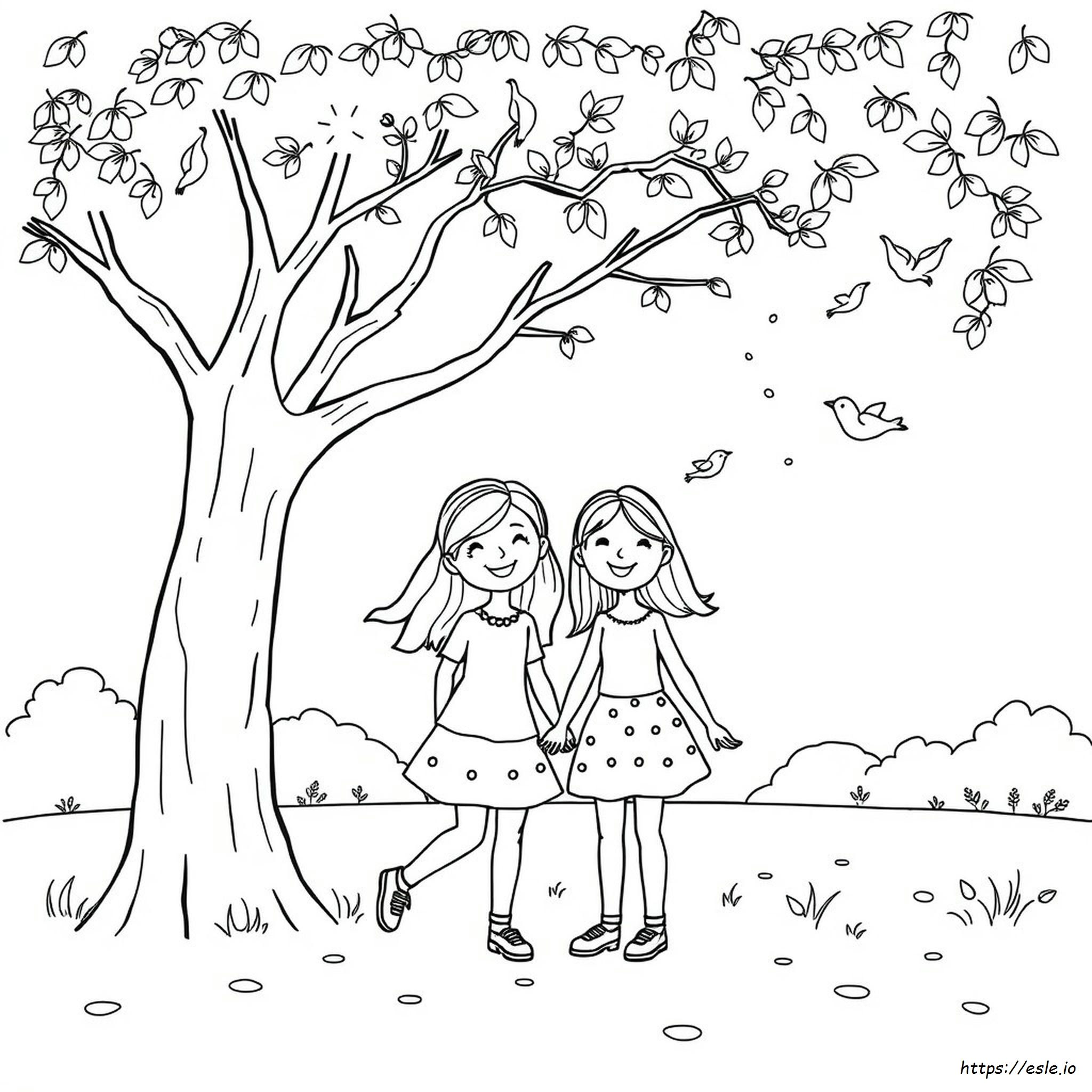 Gambar Mewarnai Persahabatan