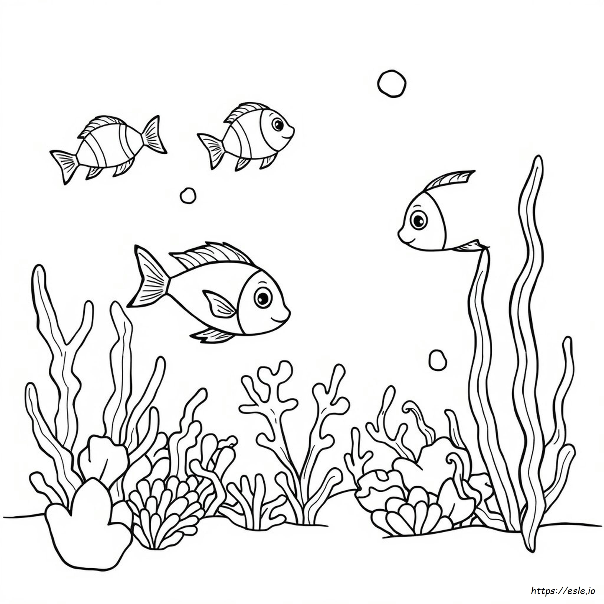 Free Printable Preschool Ocean Animals Coloring Pages
