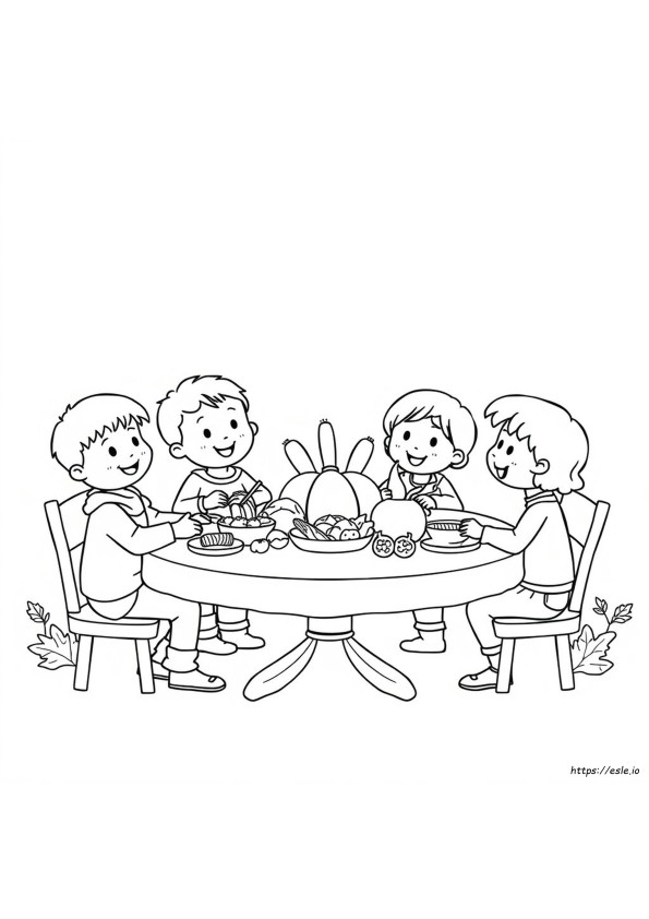 Kids Thanksgiving Coloring Pages Pdf Free
