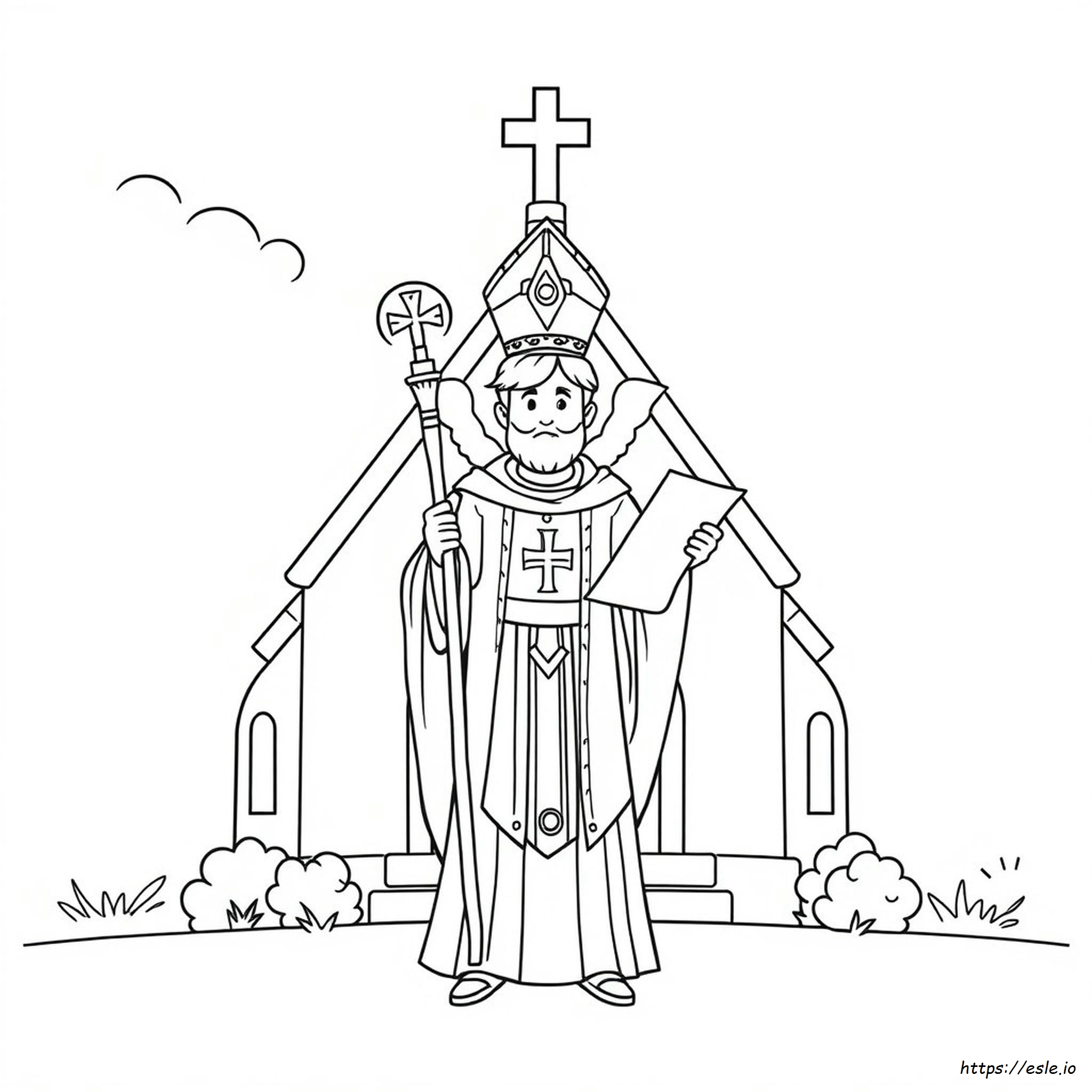 Halaman Mewarnai St. Gabriel