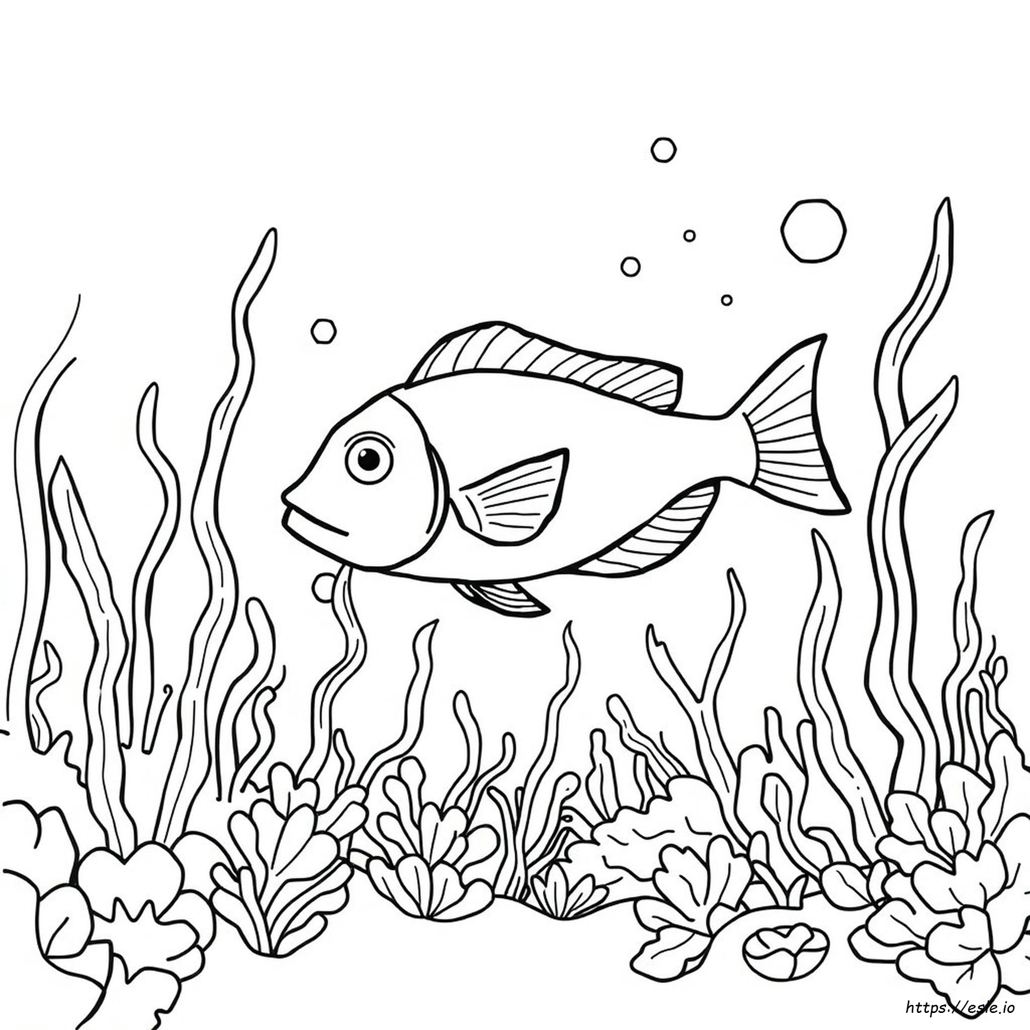Gambar Ikan Untuk Mewarnai - Gratis untuk Dicetak