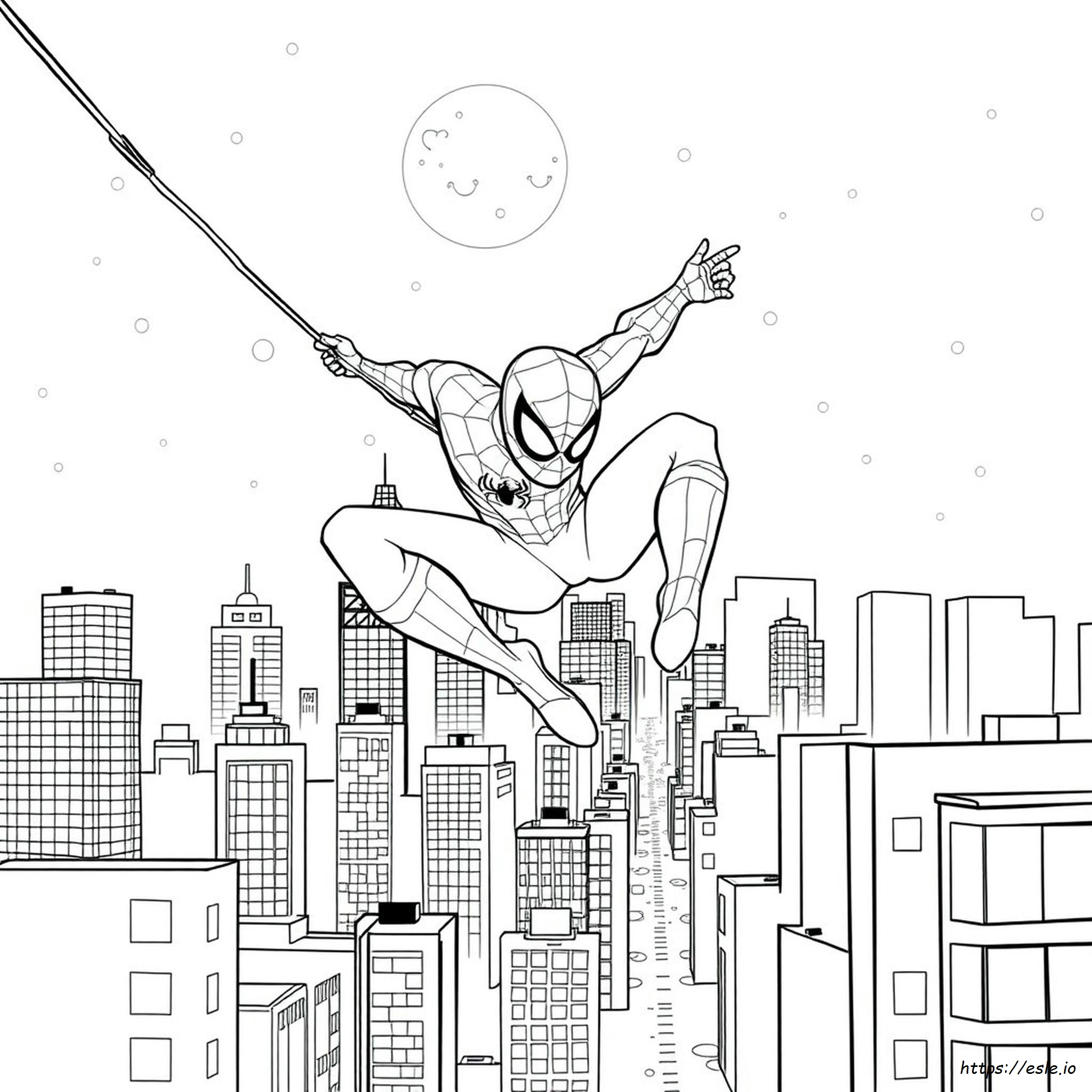 Desenho Para Colorir Homem-Aranha