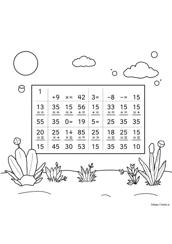 Multiplikation Ausmalen Nach Zahlen