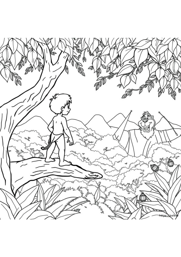 Mowgli Jungle Book Coloring Pages