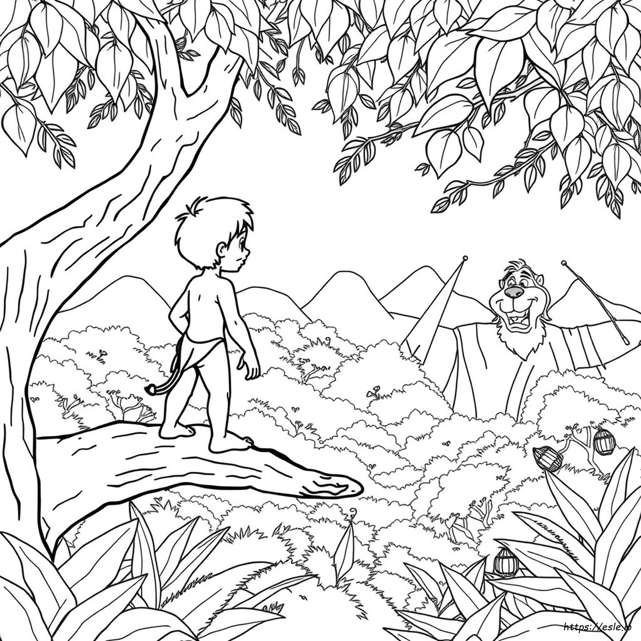 Mowgli Jungle Book Coloring Pages