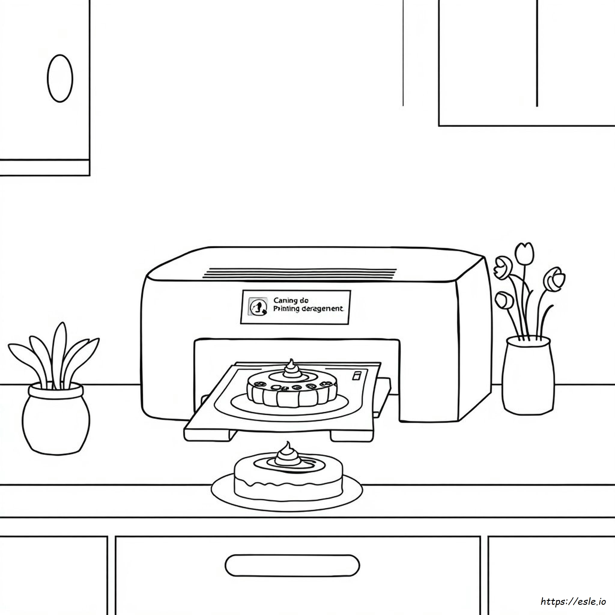 Gambar Mewarnai Pencetak Makanan Canon