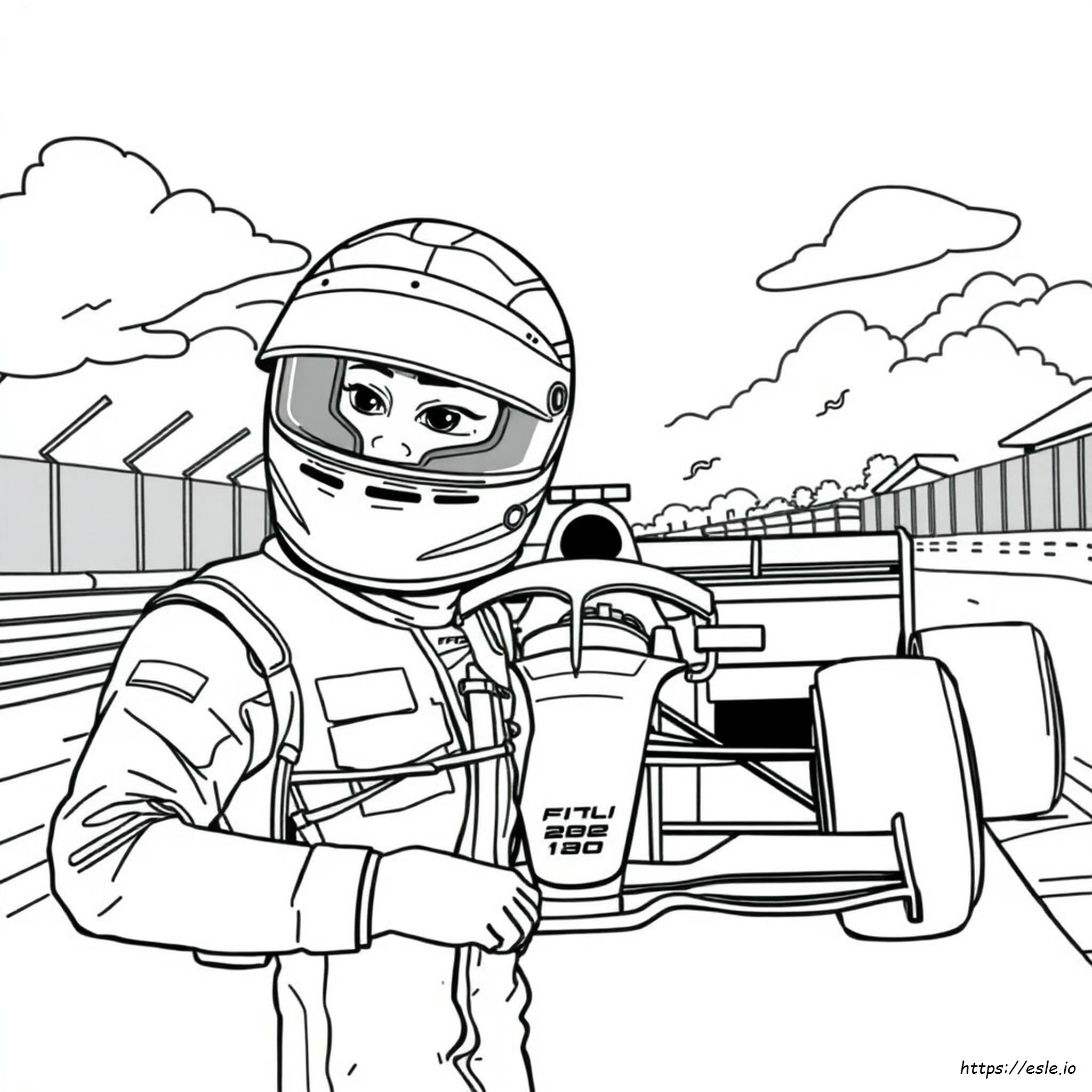 F1 Helmet Coloring Pages